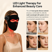 Appareil de beauté intelligent à commande vocale, masque facial, rajeunissement de la peau, masque facial en silicone sans fil 5D pour un soin complet de la peau
