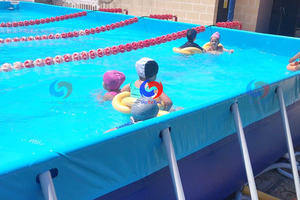 Portable facile à installer <span class=keywords><strong>tubulaire</strong></span> verrouillage connecté cadre piscines rectangulaires piscines rectangulaires <span class=keywords><strong>piscine</strong></span> de sport <span class=keywords><strong>pour</strong></span> école de natation - Product Image 2
