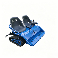 Mini-char à chenilles pour enfants, équipement de divertissement extérieur, plastique et acier, 3-12 ans, 2 passagers