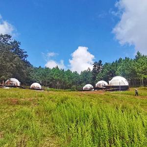 Offre Spéciale 6M Diamètre Camping Dôme Maison Préfabriquée Glamping Hôtel <span class=keywords><strong>Yourte</strong></span> Tente Pour Stations Campings - Product Image 5