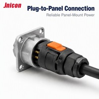 Connecteur circulaire étanche MJ20 en métal IP67 à verrouillage rapide, prise mâle/femelle à montage sur panneau pour batterie au lithium, VR, marine