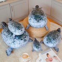 Peluche Manatee en Polyester et Coton PP, Douce, pour Bébés 0-24 Mois, Vente en Gros pour Aquariums