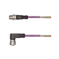 Vente directe usine – Câble à fibre optique blindé 2 pôles Svlec M12 B Code Profibus, modèle 914051, violet, pour télécommunications