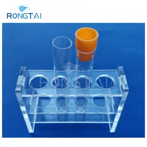 Porte-échantillons de laboratoire RONGTAI fabrication 6*15 trous support de Tube à essai chimie chine PS matériel fonction support de Tube à essai