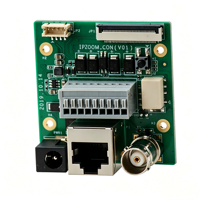 Carte d'interface réseau pour caméra IP 36 broches RJ45 RS485 RS232 CVBS Audio Alarme DC12V Carte SD pour intégration de module de sécurité CCTV PoE