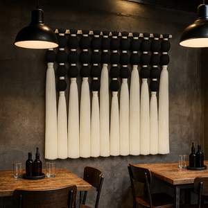 Fil texturé style Lomas horizontal pour le bureau, fournitures artistiques pour coin créatif, installation facile, décoration naturelle bohème - Product Image 2