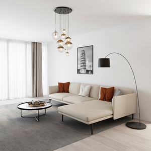 Divano Angolare Moderno Italiano di Lusso con Texture in Pelle, Morbidezza, Sofisticatezza ed Ecosostenibilità - Product Image 3