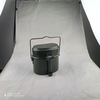 Échantillon gratuit : Gourde tactique américaine avec poignée pour survie en extérieur, cuisine et camping – OEM