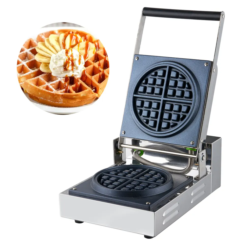 Commercial Round Belgian Waffle Making Machine