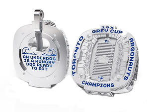 แหวนแชมป์ Flip-Ring 2024 ทีมโตรอนโต อาร์กาโนตส์  ทำจากโลหะผสมชุบเงิน  สไตล์ลำลอง/สปอร์ต  เครื่องประดับคุณภาพสำหรับวันครบรอบและงานปาร์ตี้ - Product Image 2