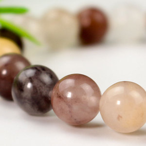 Purple Chalcedony <b>Beaded</b> <b>Bracelet</b> 8mm Round Ball Women's Everyday Wear Jewelry Ethnic Style Single Loop - Product Image 4