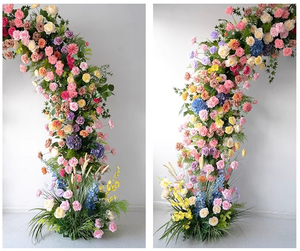 Decorazione floreale del fondo di attività del fiore artificiale dell'arco fiorito - Product Image 3