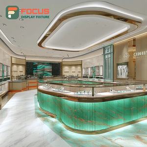 Custom Mall Jewelry Store Fixtures Polished Surface Brand Store Display Counter - Product Image 2