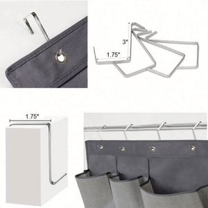Hot Selling 5-Tier <b>Large</b> Pocket Over the Door Shoe Organizer Fabric with 4 Strong Metal Door Hooks <b>Set</b> of Door Storage Solution - Product Image 4