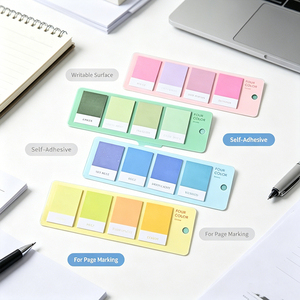 Four Color Pastel Sticky Notes Set Self Adhesive <b>Memo</b> <b>Pads</b> Office School Stationery Reminder - Product Image 5