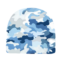 Gorro de Calavera con Estampado de Camuflaje Personalizado para Hombre, Gorro de Calavera con Logotipo Estampado para Ciclismo y Montañismo
