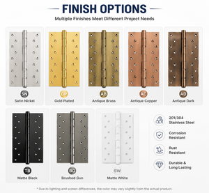 Charnières de porte robustes en acier inoxydable de 10 pouces (4 mm) avec roulement à billes, <span class=keywords><strong>charnière</strong></span> de porte de grande taille pour <span class=keywords><strong>portail</strong></span> lourd – Vente en gros de haute qualité - Product Image 3