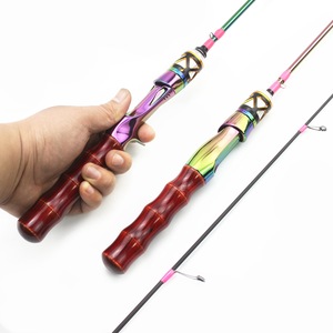 Byloo, súper suave, ultraligero, mango de <span class=keywords><strong>madera</strong></span>, cañas giratorias, caña de pescar de fundición, varillas de fibra de carbono para trucha, caña con mango de corcho - Product Image 3