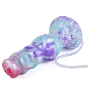 Producto YOCY de Alta Durabilidad, Modelo de Silicona de Dragón de Fuego y Dragón de Hielo, Simulador de Pene Animal con Eyaculación, para Masturbación Femenina - Product Image 2