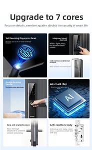 <span class=keywords><strong>TOPTEQ</strong></span> P60 Smart Lock Doppel lager griff WiFi-verbundene Kombination Entsperren Sie Smart Cerradura Inteli gente für Home Apartment - Product Image 6