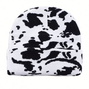2024 Hot Sale New Autumn Winter Knitted <b>Hat</b> Women Men Fashion Outdoor Warm Leopard Camouflaged Jacquard Beanie <b>Hat</b> - Product Image 3