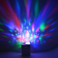 Mini lampe disco à commande sonore, lumière de scène DJ, petite boule magique LED pour la décoration de fête familiale KTV