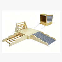 Ensemble d'escalade triangulaire en bois 5-en-1 Montessori : Triangle de Pickler et Gymnastique d'escalade Montessori