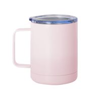 Tasse thermos d'affaires créative à double couche en gros avec couvercle Tasse sous vide simple en acier inoxydable 304 avec poignée