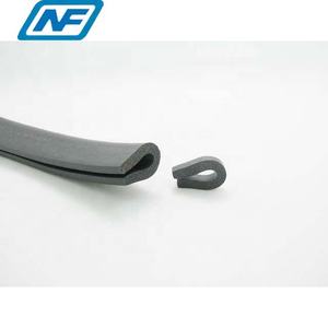 U-образная уплотнительная лента из пенорезины, Китай, нестандартная силиконовая пена OEM 14*20 мм, 14*20 мм 0,3-0,4 г/см3 20-25 Shore C CN;GUA Black - Product Image 1