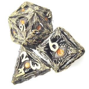 Nueva gran oferta D & D Dice Polyhedron 7-eyed Monster Hollow Dice Dungeons and Dragons Custom metal RPG DND Dice Set - Product Image 5