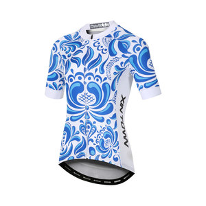 Maillot de Ciclismo Personalizado con Patrón Cerámico Oriental, Sublimación con Tinta Azul Vintage, Ropa con Tecnología Anti-Olor para el Desplazamiento Diario en la Ciudad - Product Image 2