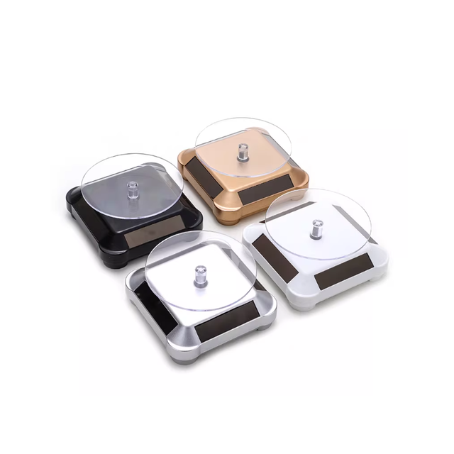 Solar Power Rotating Display Stand for Jewelry Mobile Phone,assesories Watch Mini Shoes Jewelry Rotating Display Show Turntable