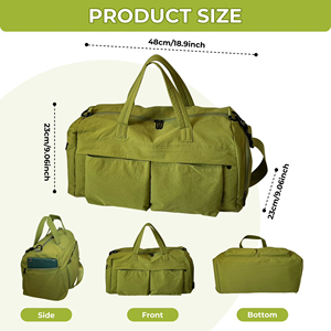 ONE CLICK ENTERPRISES Duffle Bag Gym Sports <b>Travel</b> Carryall Large Capacity Overnight <b>Luggage</b> Fitness Storage Adjustable Shoulder - Product Image 3