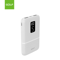 Fabricant en gros de chargeur mobile au lithium LCD numérique prix d'usine Portable Mini taille Power Bank 5000mAh