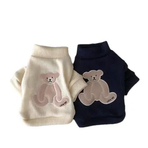 Wholesale Korea Ins Dog Knitted Sweater Jumper Pet Autumn Clothes Teddy Bichon Dog Winter Clothes For Small Dog