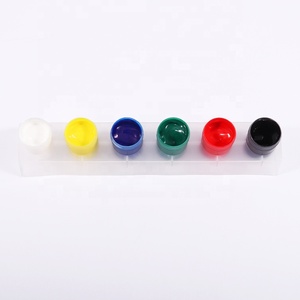 Ensemble de pigments Foska, boîte de <span class=keywords><strong>gouache</strong></span> <span class=keywords><strong>liquide</strong></span>, pigments lavables en plastique pour designers, peinture à la tempère, 6 couleurs vibrantes, ensemble de peinture de 22 ml pour enfants - Product Image 3
