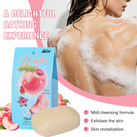Savon Solide Nourrissant à la Pêche Nary 200G, Savons de Douche au Miel, Parfum Fruité, Soin de la Peau, Savon Éclaircissant