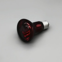 Lampe chauffante infrarouge en verre rouge R63, ampoule moderne pour reptiles, spot de basking E27 25W-100W, lumière chauffante pour tortue, lézard, terrarium