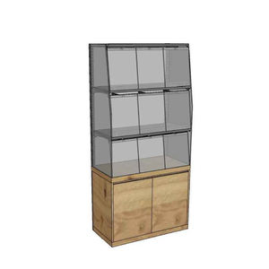 Estante de exhibición de panadería de madera y metal de alta capacidad Diseño atemporal para estantes de supermercado - Product Image 1