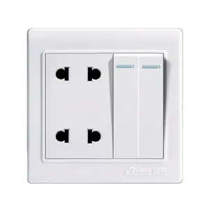 2 gang 4 pin wall socket for Myanmar or Cambodia market