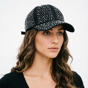 Casquette de baseball de luxe personnalisée avec logo, strass, paillettes et cristaux, ajustable pour l'extérieur et la protection solaire - Product Image 3