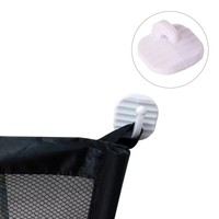 Guansen Gs54 Barrière de sécurité pour chiens, Clôture pliable en maille respirante, Portillon d'escalier, Parc de jeu, Cage de sécurité en aluminium