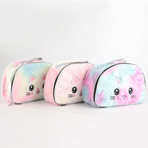 حقيبة نسائية من الفرو الصناعي بسعة عالية للبيع بالجملة ، حقيبة مكياج Cat من الفرو الصناعي - Product Image 1