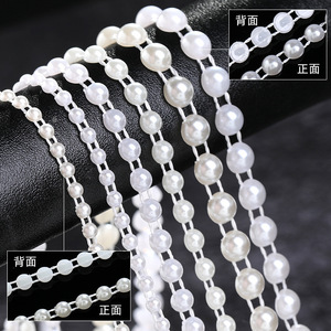 Chaîne de perles rouges vives en ABS de 10 mm, décoration de fête de mariage, ornement d'arbre de Noël, accessoire de costume - Product Image 3