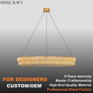 Nouvelle Arrivée 2026 Lustre de Luxe à Pendentifs Superposés <span class=keywords><strong>pour</strong></span> Salon, Salle à Manger, <span class=keywords><strong>Cuisine</strong></span>, Norme UL - Product Image 1
