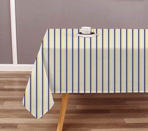 Nappe en coton durable à rayures teintes, tissu tissé, couleur personnalisée, housse de table à manger, textile de maison, fabricant en gros - Product Image 5