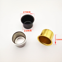 Lanternes et pots à bougies métalliques personnalisés en acier, cuivre et or, avec couvercle, pour bougies