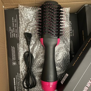 Brosses à cheveux électriques 2-en-1 à air chaud, peigne-sèche-cheveux, brosse-sèche-cheveux, lisseur électrique pour cheveux bouclés, commande en gros RTS - Product Image 1