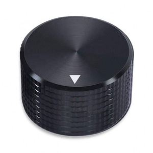Servicio de Mecanizado CNC de Piezas de Aluminio, Perillas de Potenciómetro de Aluminio Anodizado en Amarillo Dorado - Product Image 2