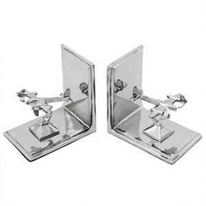 Sujetalibros Decorativo con Diseño de Avión, Accesorios para el Hogar y la Oficina, Exhibidor de Libros y Periódicos, Sujetalibros de Mesa - Product Image 1